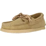 CLARKS Godney Boat 26185685 4, Schnürschuhe in Beige für Damen, 39 hellbraun, Schuhe Bootsschuh, im klassischen Design