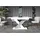 altdecor Esstisch 80 x 75 x 140 cm weiß