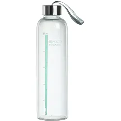 Hama 00181596 Trinkflasche Tägliche Nutzung 500 ml Glas, Silikon Transparent