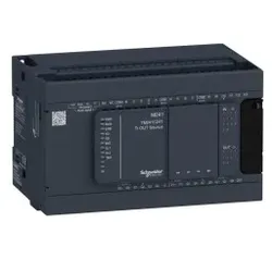 Schneider Electric TM241C24T SPS-Steuerung, Modicon M241, 24 E/A, 2x Modbus, 24 VDC, Source Transistor, Schraubklemmen