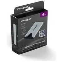 Integral 4tb Slimxpress Pro Portable SSD (4000 GB), Externe SSD, Schwarz
