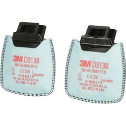 3M, Atemschutzmaske, Rundpartikelfilter D3138 EN143:2000/A1:2006 P3R passend für Serie Secure Click