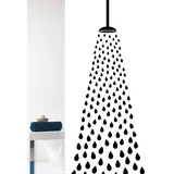 GRUND Duschvorhang 180 x 200 cm, Weiß/Schwarz-17514145