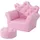 Homcom Kindersessel mit Hocker rosa