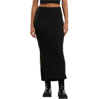 URBAN CLASSICS Damen Tb6940-ladies Rib High Slit Skirt, schwarz M EU - M