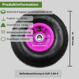 Trutzholm Sackkarrenrad 260x85 mm