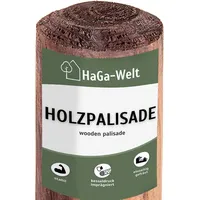 Haga Holzpalisade 8cmØ x 50cm Höhe Holzpfahl Baumpfahl Pfahl