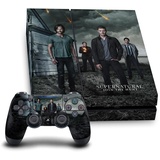 Head Case Designs Offizielle Supernatural Sam, Dean, Castiel & Crowley Schluessel Kunst Vinyl Haut Gaming Aufkleber Abziehbild kompatibel mit Sony Playstation 4 PS4 Console and DualShock 4 Controller