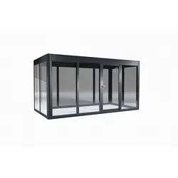 SunElements Design Gewächshaus SunGarden Modern mit Photovoltaik-Option Modern 4.2 anthrazit-metallic, Wand/Dach: 6mm Acrylglas