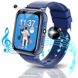 MiracDan Smartwatch Kinder, Kinderuhr Junge mit 26 Spiel, Lernkarten, Hörbuch, Kamera, Musik, Schrittzähler, Taschenlampe, Wecker, Kinder Smartwatch Spielzeug Geschenk 5–12 Jahre alt