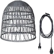 MARELIDA 1-flg. 48 cm Rattan-Optik grau