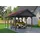 SKANHOLZ Wallgau Einzelcarport 4,30 x 6,00 m schiefergrau mit roten Schindeln und Pfostenanker