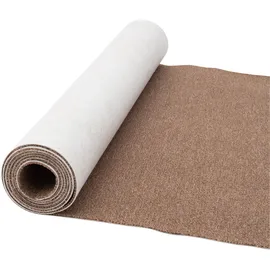 OTTO home Teppichboden OTTO HOME "Fortis, Schlinge, Gesamthöhe 5 mm, Made in Netherlands", braun (nougat), B:400cm L:100cm, Kunstfaser, Teppiche, meliert, Breite 400 cm, strapazierfähig, Wohnzimmer
