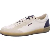 BLAUER für Herren. S5MURRAY01 Leder-Sneakers Murray01 off-white, blau (40), Weiß, Wohnung, Schnürsenkel, Lässig