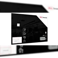 ALLboards Glas-Magnettafel 150,0 x 100,0 cm Schwarz