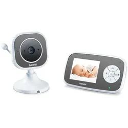 Video-Babyphone BEURER "BY 110" Babyphones grau Baby Babyphone Babyüberwachung Babyphones