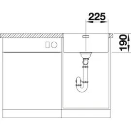 Blanco Andano 450-IF edelstahl seidenglanz + Handbetätigung + InFino