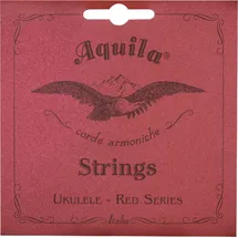 AQUILA CORDE ARMONICHE Reds Spiel Ukulele Sopran, GCEA, tiefes G