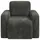 vidaXL Sessel Anthrazit Cord 1 x 1 x 1 cm Grau mit Rollen