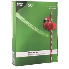 Papstar Trinkhalme Papier Ø 6 mm 500 St. Pink/Rosa