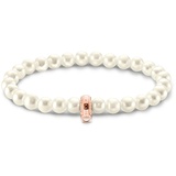 Thomas Sabo Charm-Perlenarmband roségold 925 Sterlingsilber, 750 Roségold Vergoldung X0284-428-14