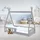 ML-Design Kinderbett Tipi 70 x 140 cm Kiefer grau