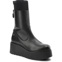 Schwarze Stiefeletten Maciejka Damen Lederschuhe, 41