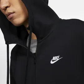 Nike Sportswear Club Herren-Kapuzenjacke Black/Black/White L