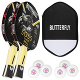 Butterfly Butterfly® Timo Boll SG55 Tischtennisschläger | Tischtennis Racket Bat Hobby Training | geübte Freizeitspieler | hochwertig | ITTF zertifizierter Pan Asia Belag | anatomische Griffform mit smart.Grip