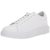 Giorgio Armani Armani Exchange Herren Men's, Basic, Back Extended Logo, Optic White Sneaker, OP.White, 42 EU