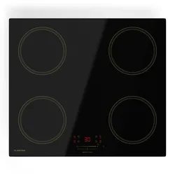 Klarstein Victoria Induktionskochfeld | 60 cm | 4 Kochfelder | Schieberegler | Boost-Funktion Schwarz