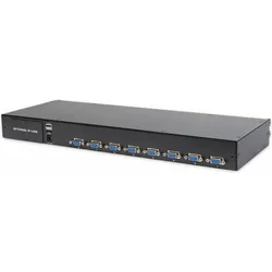 Digitus KVM-Modul 8-Port für modularisierte KVM-Konsole, KVM Switch, Schwarz