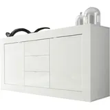 Home Affaire Sideboard Basic 160 x 86 x 43 cm Weiß hochglanz