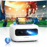 ULTIMEA 5G WiFi Tragbarer Beamer, Full HD 1080P Dekodierung Mini Beamer 300 ANSI Lumen, Elektrischer Fokus, Kompatibel mit iOS Android Phone, Tv Stick