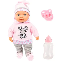 Babypuppe BAYER "Lisa Magic Eyes, 38 cm" Puppen rosa Kinder