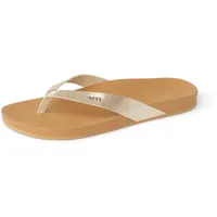 Reef Zehentrenner Sandale Damen Cushion Bounce Court, Tan/Champagne, 38 EU - 38 EU