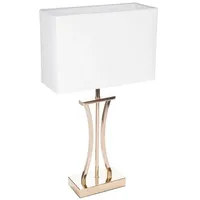 Brubaker Tisch- oder Nachttischlampe Goldene Säule - Vintage Tischleuchte