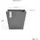 Ecopots Rotterdam 50 x 50 x 43,8 cm Grau