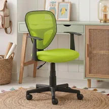 CARO-Möbel Kinderdrehstuhl Textil Grün