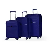 Hoffmans Daisy Koffer-Set 3-tlg. blau/polypropylen