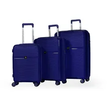 Hoffmans Daisy Koffer-Set 3-tlg. blau/polypropylen