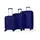 Hoffmans Daisy Koffer-Set 3-tlg. blau/polypropylen