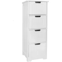 FineBuy Badschrank Landhaus 30 x 83 x 30 cm Weiß