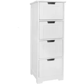 FineBuy Badschrank Landhaus 30 x 83 x 30 cm Weiß