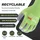 mustbau Arbeitshandschuhe 6 Pack,Gartenhandschuhe Montagehandschuhe, Wiederverwendbar, Größe:S