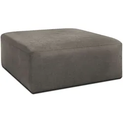 Polsterhocker INOSIGN "Kelani", grau (taupe), B:93cm H:44cm T:93cm, 100% Polyester, Hocker, verschiedene Modifikationen verfügbar