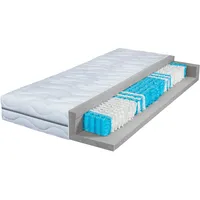 Taschenfederkernmatratze BRECKLE "Season Sleep TFK 1000", weiß, B:140cm H:26cm L:200cm, Bezug (oben): 56% Polyester, 44% Polyethylen. Bezug (unten): 100% Polyester. Steppfüllung: 100% Polyester, Matratzen, Taschenfederkernmatratze, Matratze in 90x200, 140x200 cm und weiteren Größen, Wendematratze