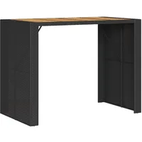vidaXL Garten-Bartisch 145 x 80 x 110 cm Schwarz