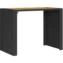 vidaXL Garten-Bartisch 145 x 80 x 110 cm Schwarz