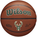 Wilson Basketball TEAM ALLIANCE, MILWAUKEE BUCKS, Indoor/Outdoor, Mischleder, Größe: 7